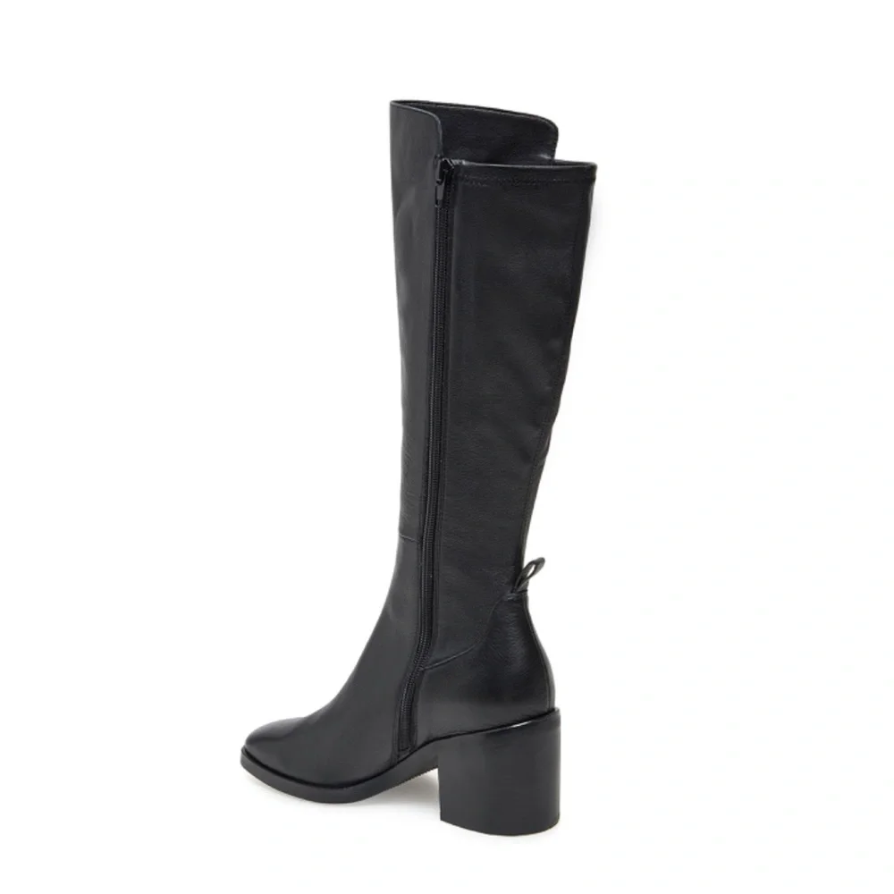 NWT Anthropologie SILENT D NEEM Black Leather Boot - Picture 3 of 14